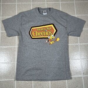 Vintage Honey Nut Cheerios Bee Logo Tshirt Y2K 2007 General‎ Mills
